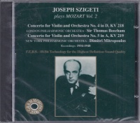Joseph Szigeti plays Mozart Vol. 2 CD