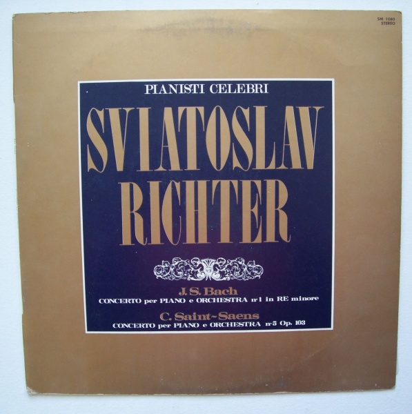 Svjatoslav Richter: Johann Sebastian Bach & Camille Saint-Saens LP