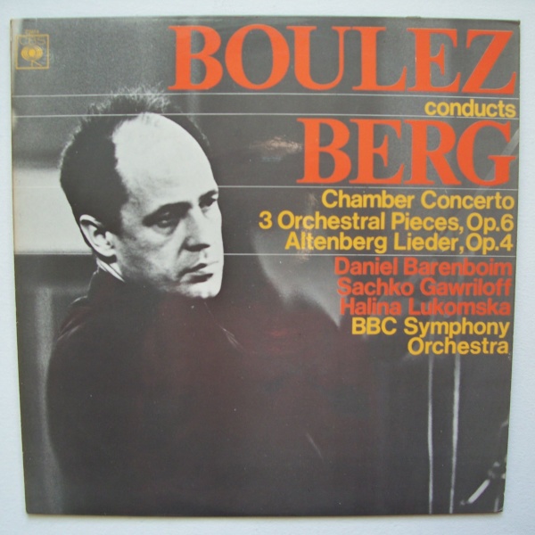 Pierre Boulez conducts Alban Berg (1885-1935) LP