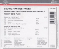 Robert Benz: Ludwig van Beethoven (1770-1827) • Klaviersonaten Vol. 6 CD