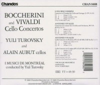 Luigi Boccherini (1743-1805) & Antonio Vivaldi (1678-1741) • Cello Concertos CD
