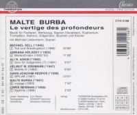 Malte Burba • Le Vertige des Profundeurs CD