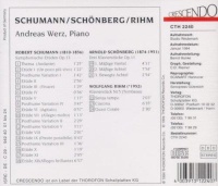 Andreas Werz • Schumann, Schönberg, Rihm CD
