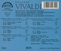 Antonio Vivaldi (1678-1741) • Concertos for 2 Violins CD • Josef Suk, Oldrich Vlcek