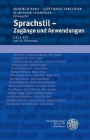 Sprachstil • Zugänge und Anwendungen