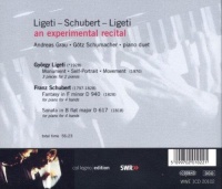 Ligeti - Schubert - Ligeti • An experimental Recital CD