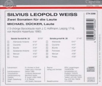Silvius Leopold Weiss (1687-1750) • 2 Sonaten CD