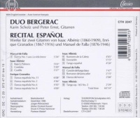Duo Bergerac • Recital español CD