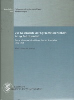 Zur Geschichte der Sprachwissenschaften im 19. Jahrhundert • Briefe Johannes Schmidts an August Schleicher 1865-1868
