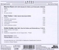 Ravel, Treiber, Kodály • Duos für Violine und Violoncello CD