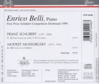 Enrico Belli • First Prize Schubert Competition 1999 CD