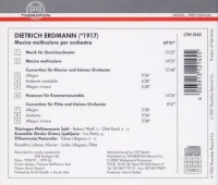 Dietrich Erdmann (1917-2009) • Musica multicolore per orchestra CD