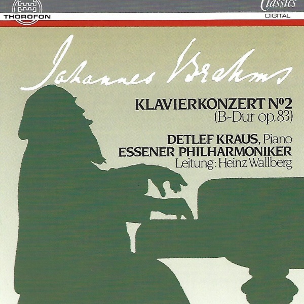 Johannes Brahms (1833-1897) • Klavierkonzert No. 2 CD • Detlef Kraus