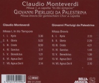 Claudio Monteverdi (1567-1643) • Giovanni Pierluigi da Palestrina (1525-1594) CD