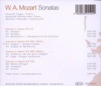Wolfgang Amadeus Mozart (1756-1791) • Sonatas CD