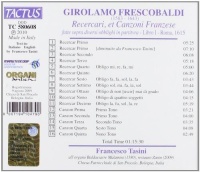 Girolamo Frescobaldi (1583-1643) • Recercari, et Canzoni Franzese CD