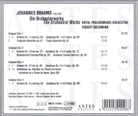 Johannes Brahms (1833-1897) • Die Orchesterwerke / The Orchestral Works 4 CDs