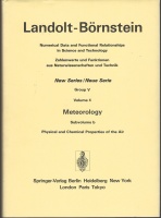 Landolt-Börnstein • Volume 4: Meteorology