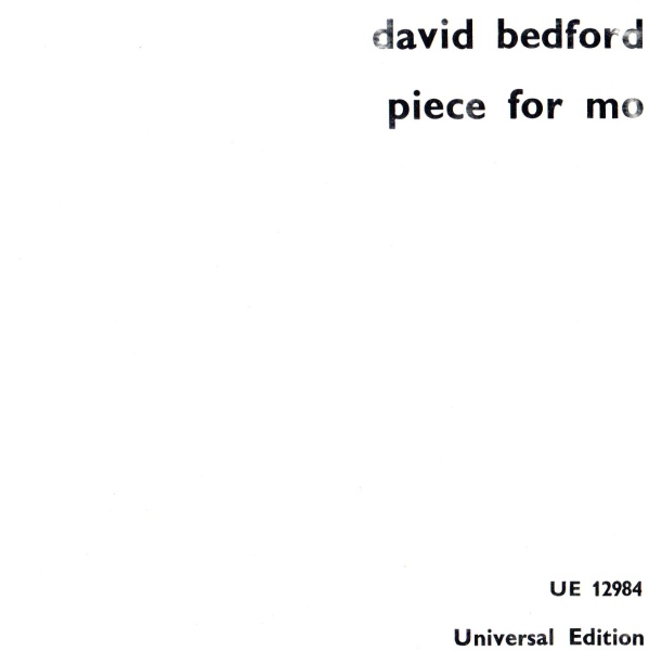 David Bedford • Piece for Mo