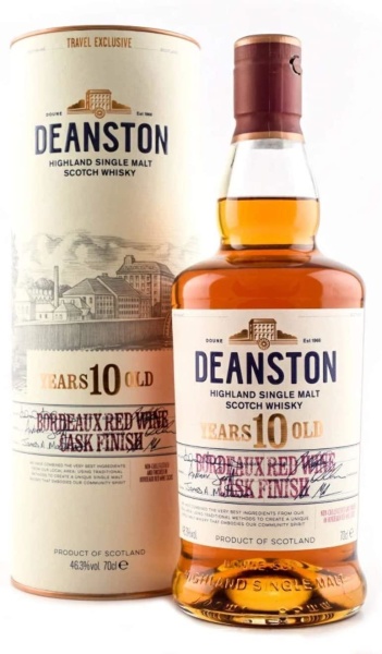 Deanston 10 Years • Bordeaux red Wine Cask finish, 0,7 Liter, 46.3 % Vol.
