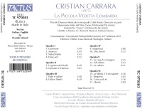Cristian Carrara • La Piccola Vedetta Lombarda CD