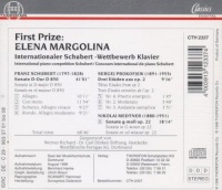 Elena Margolina • First Prize Schubert Competition 1995 CD