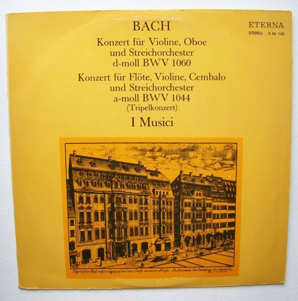 Johann Sebastian Bach (1685-1750) • Konzert für Violine, Oboe und Streichorchester d-moll BWV 1060 LP • I Musici
