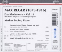 Max Reger (1873-1916) • Das Klavierwerk Vol. 11 CD