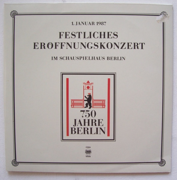 750 Jahre Berlin • Festliches Eröffnungskonzert im Schauspielhaus Berlin 2 LPs