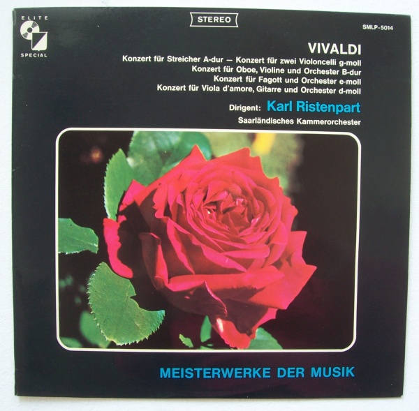 Antonio Vivaldi (1678-1741) • Konzerte - Concertos LP • Karl Ristenpart
