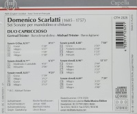 Domenico Scarlatti (1685-1757) • Sei sonate per mandolino e chitarra CD