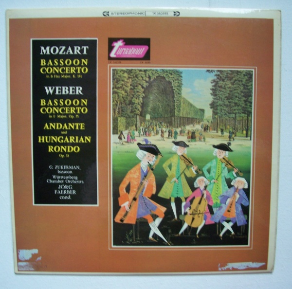 Mozart - von Weber • Bassoon Concertos LP