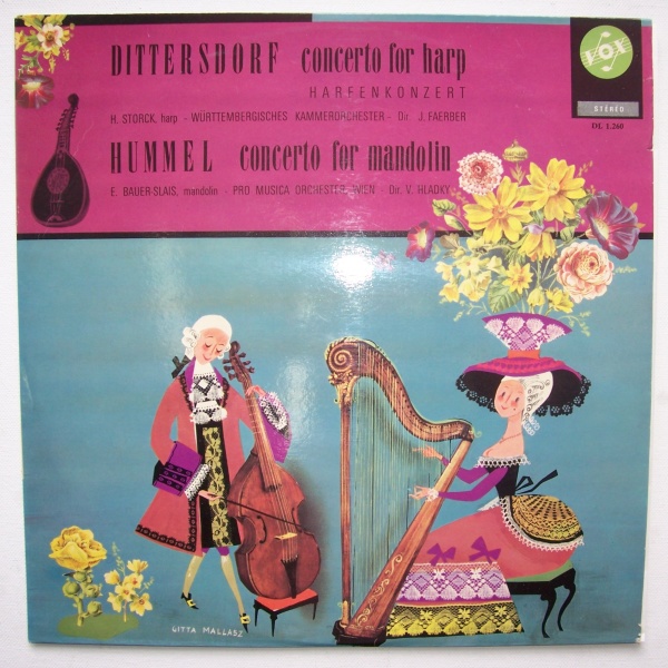 Carl Ditters von Dittersdorf (1739-1799) - Harp Concerto & Johann Nepomuk Hummel (1778-1737) - Mandolin Concerto LP