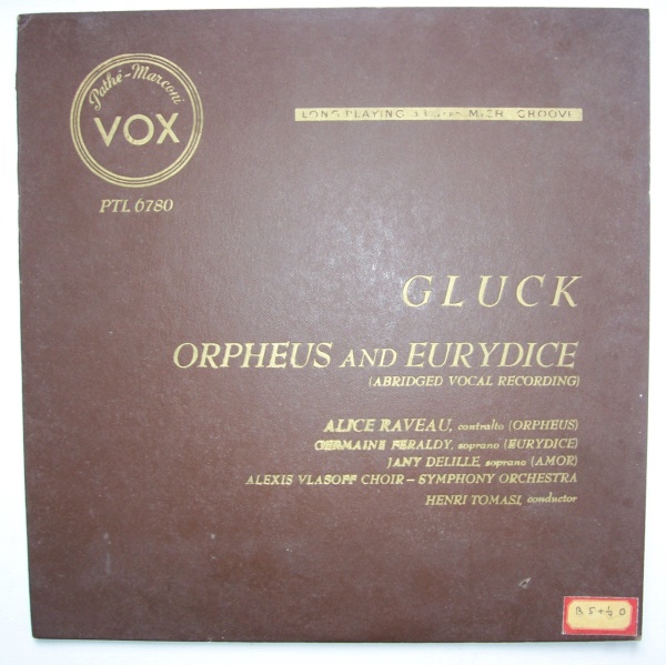 Christoph Willibald Gluck (1714-1787) - Orpheus & Eurydice LP