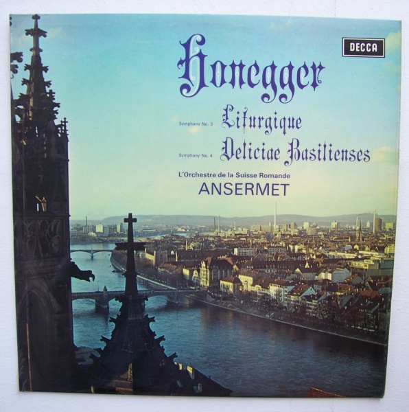 Arthur Honegger (1892-1955) - Symphony No. 3 & Symphony No. 4 LP - Ernest Ansermet