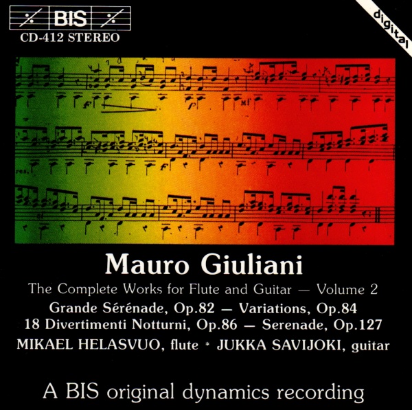 Mauro Giuliani (1781-1829) • The Complete Works for Flute and Guitar Vol. 2 CD