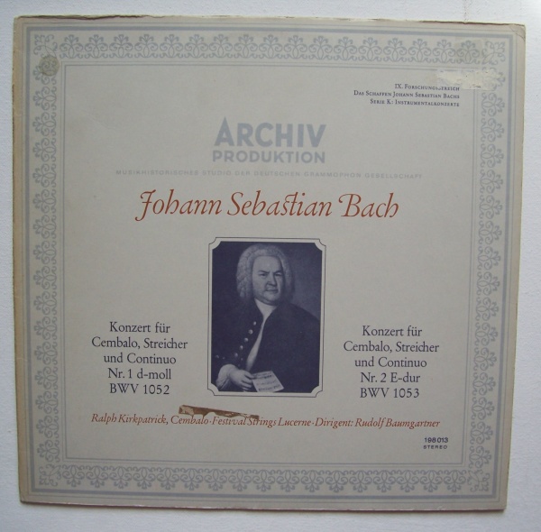 Bach (1685-1750) • Konzerte für Cembalo, Streicher und Continuo Nr. 1 & Nr. 2 LP