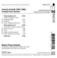 Antonin Dvorak (1841-1904) • Piano Quartets Opp. 23 & 87 CD