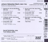 Johann Sebastian Bach (1685-1750) • Sonatas for Viola and Piano CD