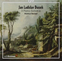 Jan Ladislav Dussek (1760-1812) • 3 Piano Sonatas CD