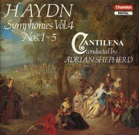 Joseph Haydn (1732-1809) • Symphonies Vol. 4 Nos. 1-5 CD