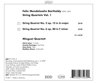 Felix Mendelssohn-Bartholdy (1809-1847) • String Quartets 2 & 6 CD