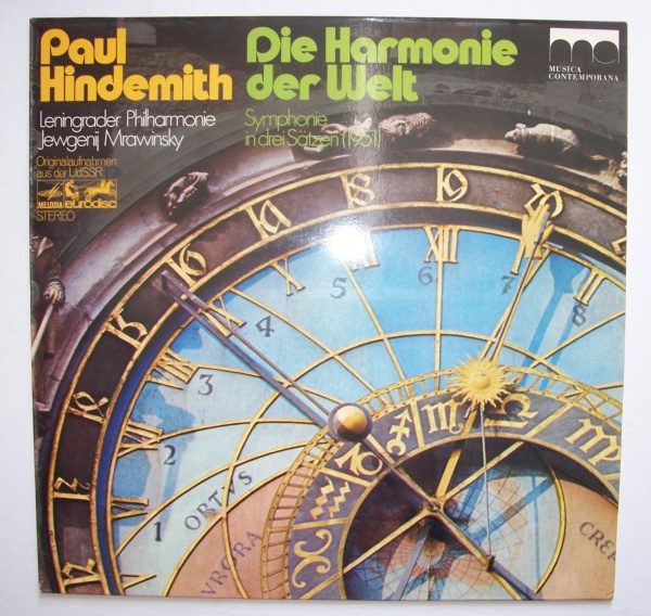 Paul Hindemith (1895-1963) • Die Harmonie der Welt LP • Jewgenij Mrawinsky