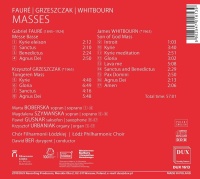 Fauré, Grzeszczak, Whitbourn • Masses CD