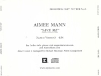 Aimee Mann • Save me CD