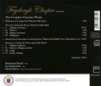 Frédéric Chopin (1810-1849) • The Complete Chamber Works CD