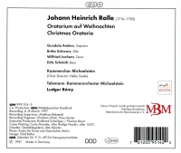 Johann Heinrich Rolle (1716-1785) • Christmas Oratorio CD