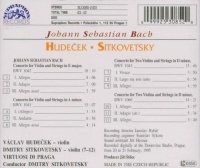 Dmitry Sitkovetsky & Václav Hudecek: Bach (1685-1750) • Concertos CD