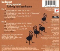 Budapest String Quartet: Ludwig van Beethoven (1770-1827)...