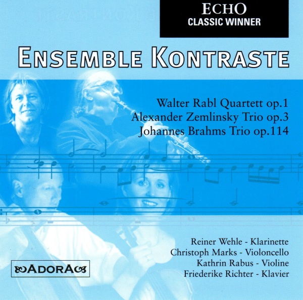Ensemble Kontraste • Rabl, Zemlinsky, Brahms CD